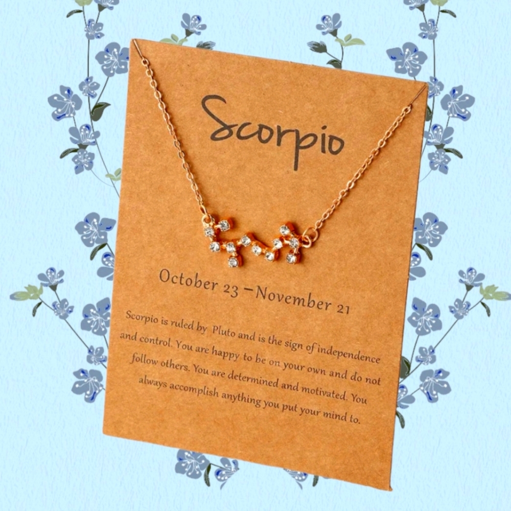 Scorpio Zodiac Necklace